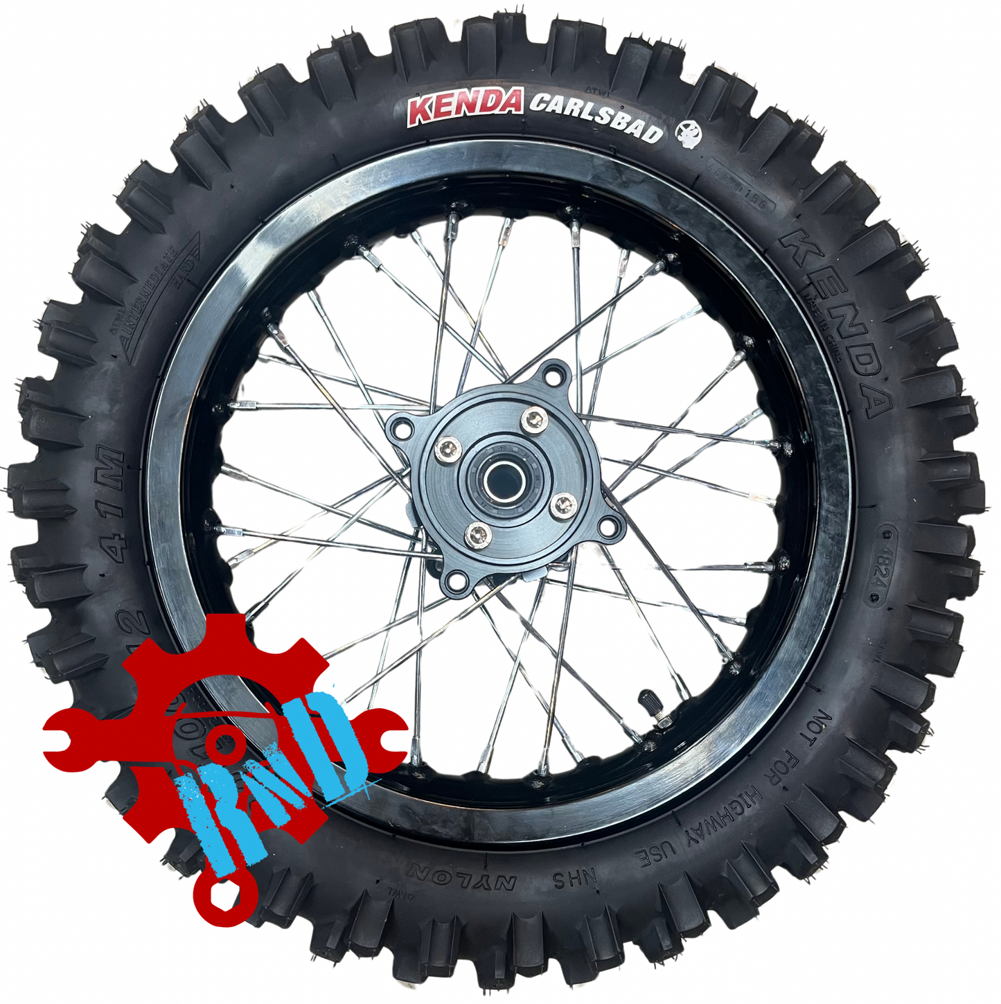 Tuttio Soleil01 12" Rear Pitbike Wheel Kit
