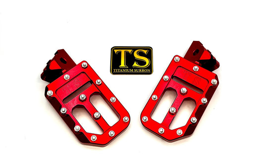 TS Custom Foot Pegs w/ Titanium Grips for Talaria and Altis